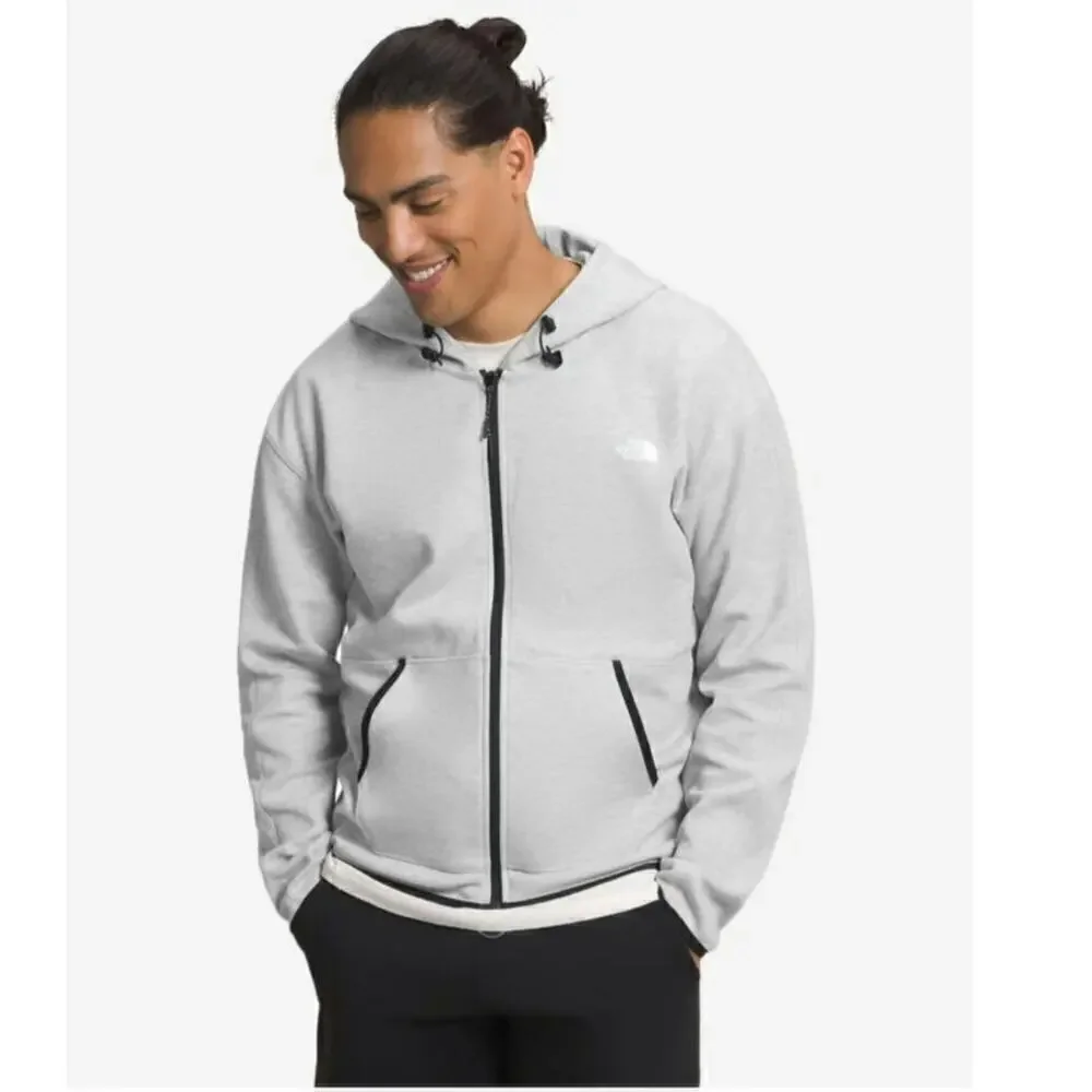 The North Face Tech Full Zip Hoodie in TNF GRAY, sz Small